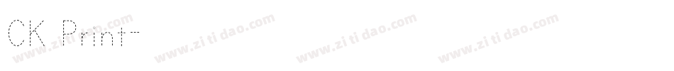 CK Print字体转换